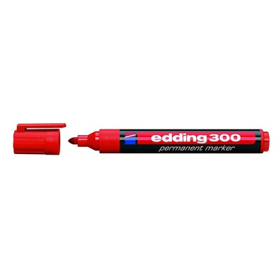 EDDING ανεξίτηλος μαρκαδόρος 300, 1.5-3mm, επαναγεμιζόμενος, κόκκινος EDDING ανεξίτηλος μαρκαδόρος 300, 1.5-3mm, επαναγεμιζόμενος, κόκκινος