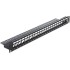 DELOCK Keystone Patch Panel, για 19" rack, 24 ports, Black