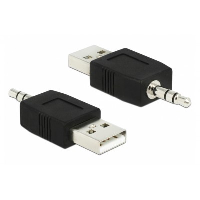 DELOCK Αντάπτορας USB 2.0 σε Stereo Jack 3.5mm 66069, μαύρο DELOCK Αντάπτορας USB 2.0 σε Stereo Jack 3.5mm 66069, μαύρο