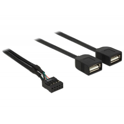 DELOCK USB Καλώδιο από USB-A interface σε 2x USB Type-A female, 0.4m DELOCK USB Καλώδιο από USB-A interface σε 2x USB Type-A female, 0.4m