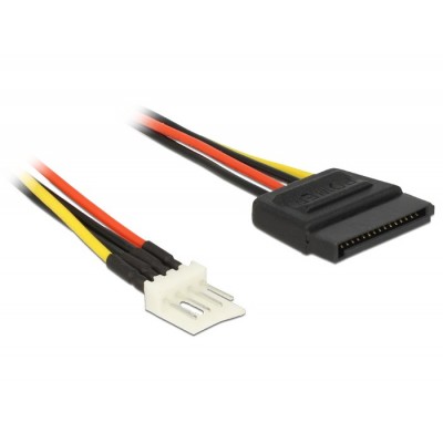 DELOCK Καλώδιο ρεύματος από 4pin floppy σε SATA, 0.15m DELOCK Καλώδιο ρεύματος από 4pin floppy σε SATA, 0.15m