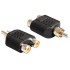 DELOCK Αντάπτορας από 2x RCA female σε 1x RCA Male