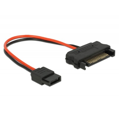 DELOCK Cable SATA 15pin σε SATA 6pin, 10 cm DELOCK Cable SATA 15pin σε SATA 6pin, 10 cm