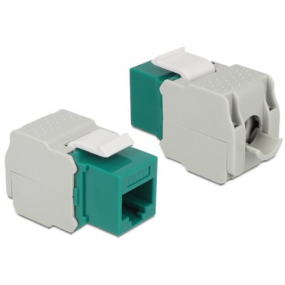 DELOCK Keystone Module RJ45 female, Cat.6 UTP, Green DELOCK Keystone Module RJ45 female, Cat.6 UTP, Green