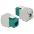 DELOCK Keystone Module RJ45 female, Cat.6 UTP, Green