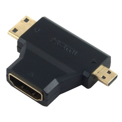 POWERTECH adapter HDMI 19pin (F) σε Mini HDMI (M) και Micro HDMI (M) POWERTECH adapter HDMI 19pin (F) σε Mini HDMI (M) και Micro HDMI (M)