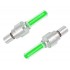 Καπάκι βαλβίδας ποδηλάτου AG304B, LED, 6.5cm, 2τμχ, πράσινο