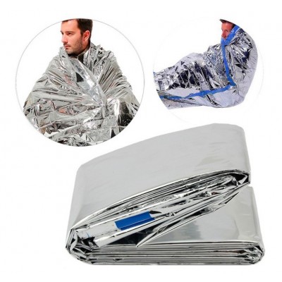 Θερμική κουβέρτα εκτάκτου ανάγκης AG404, 130 x 210cm, ασημί Θερμική κουβέρτα εκτάκτου ανάγκης AG404, 130 x 210cm, ασημί