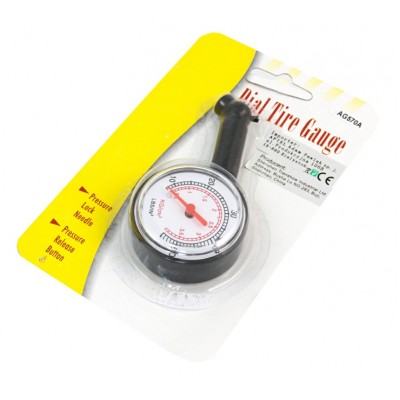 Αναλογικό μανόμετρο πίεσης τροχών AG570A, έως 50PSI Αναλογικό μανόμετρο πίεσης τροχών AG570A, έως 50PSI