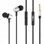 ALTEC LANSING earphones Eternity, mic, Button , 100dB, ασημί