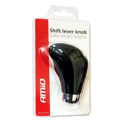 AMIO Μοχλός ταχυτήτων αυτοκινήτου Knob 01347, μαύρος AMIO Μοχλός ταχυτήτων αυτοκινήτου Knob 01347, μαύρος