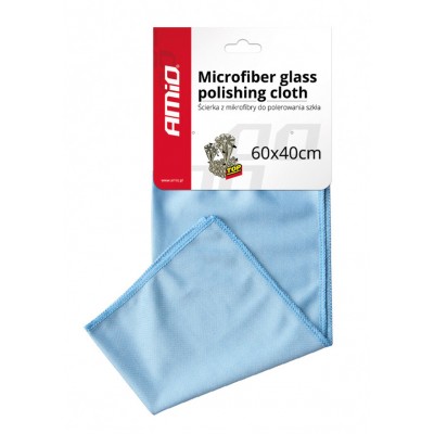 AMIO πανί καθαρισμού από μικροΐνες AMIO-01749 40x60cm, μπλε AMIO πανί καθαρισμού από μικροΐνες AMIO-01749 40x60cm, μπλε