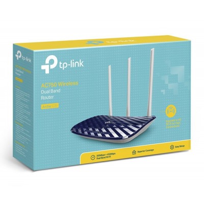 TP-LINK Ασύρματο AC750 Dual Band Router Archer C20, Ver. 4.1 TP-LINK Ασύρματο AC750 Dual Band Router Archer C20, Ver. 4.1