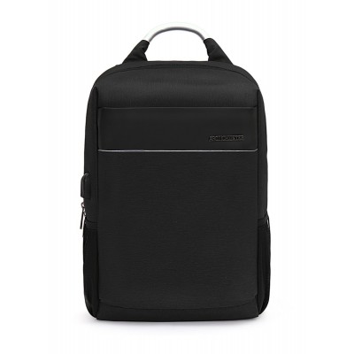 ARCTIC HUNTER τσάντα πλάτης B00218-BK, laptop, USB, αδιάβροχη, μαύρη