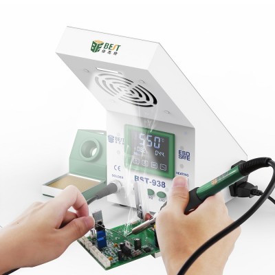 BEST Soldering Station BST-938 με σταθμό απορόφησης καπνού και LED φως BEST Soldering Station BST-938 με σταθμό απορόφησης καπνού και LED φως