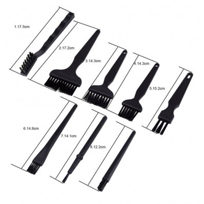 BEST Σετ αντιστατικές βούρτσες ESD BST-ESD, μαύρες, 8τμχ BEST Σετ αντιστατικές βούρτσες ESD BST-ESD, μαύρες, 8τμχ