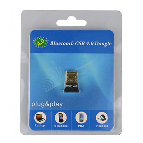 Bluetooth V4.0 και EDR USB Δέκτης, Plug και Play, 20m εμβέλεια max