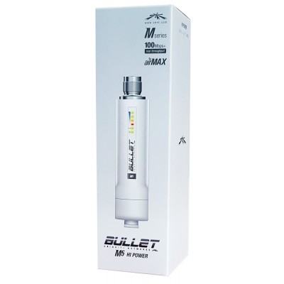 UBIQUITI BulletM5-HP 5GHz Outdoor High Power 802.11a/n AirMax AP-CPE UBIQUITI BulletM5-HP 5GHz Outdoor High Power 802.11a/n AirMax AP-CPE