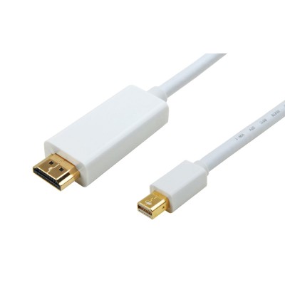 POWERTECH καλώδιο Mini Display Port (M) σε HDMI 1.4V (M), 3m, White POWERTECH καλώδιο Mini Display Port (M) σε HDMI 1.4V (M), 3m, White