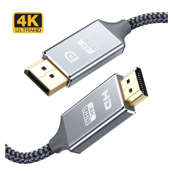 POWERTECH καλώδιο Display port(M) σε HDMI(M), 4K, PS8402A, copper, 5m POWERTECH καλώδιο Display port(M) σε HDMI(M), 4K, PS8402A, copper, 5m