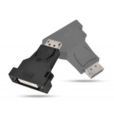 POWERTECH Αντάπτορας DisplayPort (M) σε DVI 24+5 (F) CAB-DP034, μαύρο POWERTECH Αντάπτορας DisplayPort (M) σε DVI 24+5 (F) CAB-DP034, μαύρο