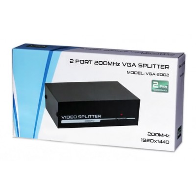 POWERTECH VGA splitter CAB-G031, 1 σε 2 συσκευές, 1920x1440px, 200MHz POWERTECH VGA splitter CAB-G031, 1 σε 2 συσκευές, 1920x1440px, 200MHz