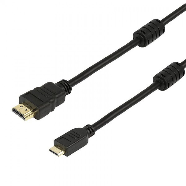 POWERTECH Καλώδιο HDMI 19pin (Μ) σε HDMI Mini (M), με Ethernet, 1.5m