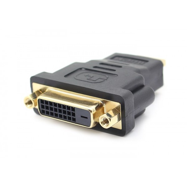 POWERTECH adapter HDMI 19pin male σε DVI 24+1 female