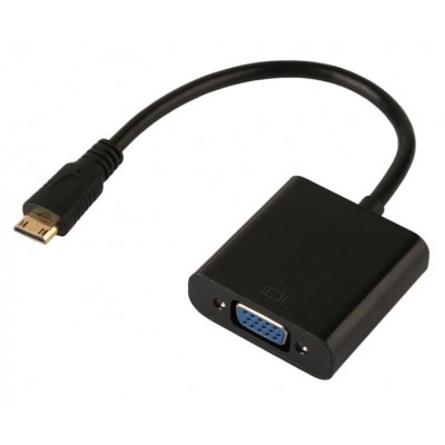POWERTECH μετατροπέας HDMI 1.4V (M) Mini σε / VGA DB15 F), 0.20cm POWERTECH μετατροπέας HDMI 1.4V (M) Mini σε / VGA DB15 F), 0.20cm
