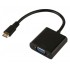 POWERTECH μετατροπέας HDMI 1.4V (M) Mini σε / VGA DB15 F), 0.20cm
