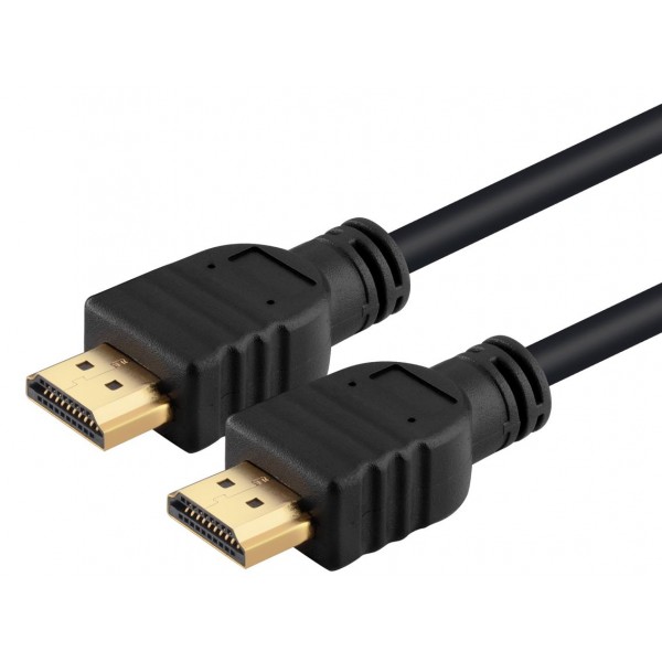 POWERTECH καλώδιο HDMI (M) to HDMI (M) 15+1, CCS, Gold Plug, Black, 3m