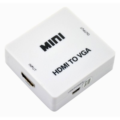 HD Video Converter από HDMI σε VGA και 3.5mm Audio, Full HD, λευκό HD Video Converter από HDMI σε VGA και 3.5mm Audio, Full HD, λευκό