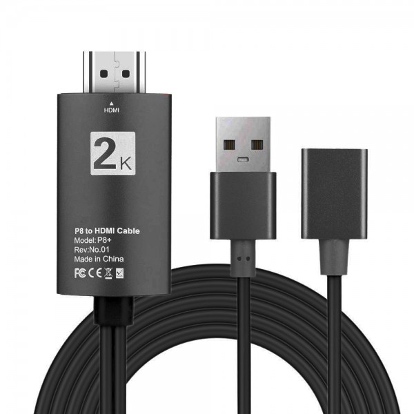 POWERTECH Καλώδιο USB 2.0 female σε HDMI, με USB τροφοδοσία, 1m, μαύρο POWERTECH Καλώδιο USB 2.0 female σε HDMI, με USB τροφοδοσία, 1m, μαύρο