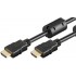 POWERTECH καλώδιο HDMI 1.4 CAB-H085, CCS, Gold Plug, 30AWG, μαύρο, 0.5m