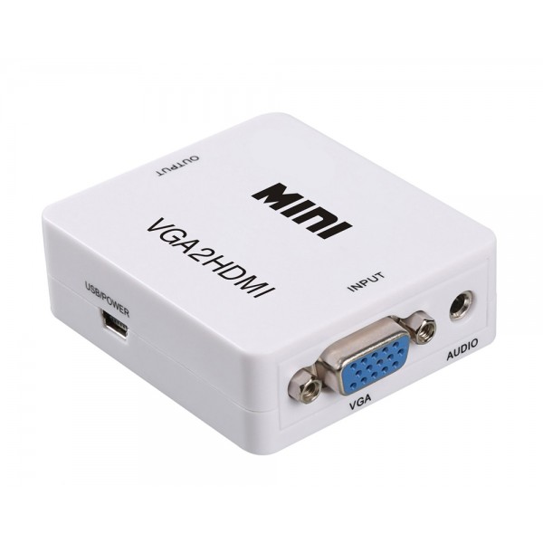 POWERTECH Video Converter VGA & 3.5mm Audio σε HDMI CAB-H107, Full HD