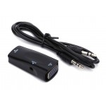 POWERTECH Μετατροπέας HDMI (F) σε VGA, με audio jack, AG6200-MCQ, Black