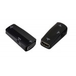 POWERTECH Μετατροπέας HDMI (F) σε VGA, με audio jack, AG6200-MCQ, Black