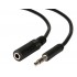 POWERTECH καλώδιο Jack stereo 3.5mm male σε female, Nickel, μαύρο, 3m