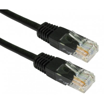POWERTECH Καλώδιο UTP Cat 6e, copper 24AWG, 0.5mm patch cord, 10m, μαύρο POWERTECH Καλώδιο UTP Cat 6e, copper 24AWG, 0.5mm patch cord, 10m, μαύρο