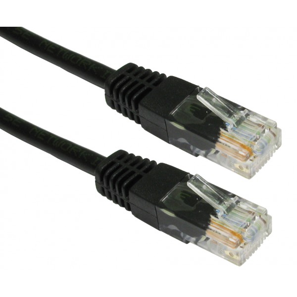 POWERTECH Καλώδιο UTP Cat 6e, copper 24AWG, 0.5mm patch cord, 10m, μαύρο POWERTECH Καλώδιο UTP Cat 6e, copper 24AWG, 0.5mm patch cord, 10m, μαύρο