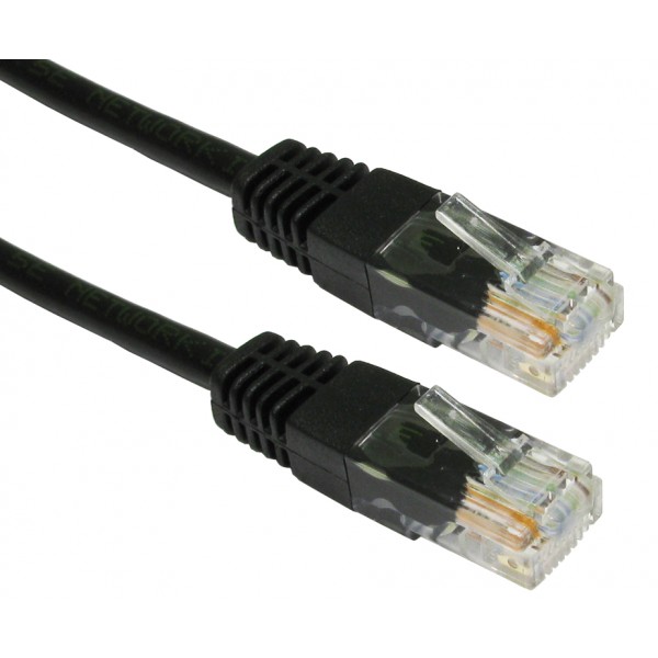 POWERTECH Καλώδιο UTP Cat 6e, copper 24AWG, 0.5mm patch cord, 10m, μαύρο