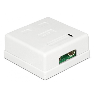 POWERTECH Επιτοίχια πρίζα δικτύου 2 θυρών, Cat.6 UTP, λευκή POWERTECH Επιτοίχια πρίζα δικτύου 2 θυρών, Cat.6 UTP, λευκή