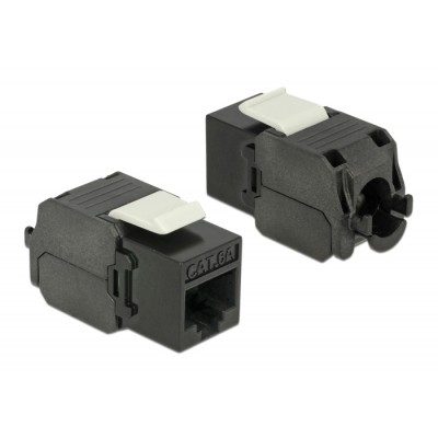 POWERTECH keystone module RJ45 female CAB-N150, Cat.6Α UTP 180°, μαύρο POWERTECH keystone module RJ45 female CAB-N150, Cat.6Α UTP 180°, μαύρο