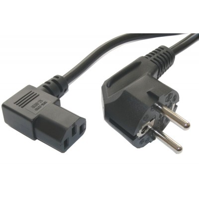 POWERTECH καλώδιο τροφοδοσίας Η/Υ και οθόνη 90° 1.5m, 3 x 0,75mm, Black POWERTECH καλώδιο τροφοδοσίας Η/Υ και οθόνη 90° 1.5m, 3 x 0,75mm, Black