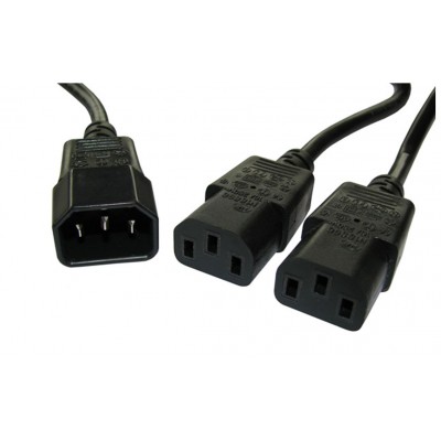 Powertech καλώδιο power cord F/2xM (3PIN)-1.5M Powertech καλώδιο power cord F/2xM (3PIN)-1.5M