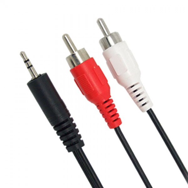 POWERTECH καλώδιο 2x RCA Male σε Jack 3,5mm Male, 3m POWERTECH καλώδιο 2x RCA Male σε Jack 3,5mm Male, 3m