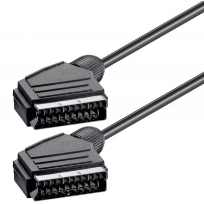 Power Tech Καλώδιο Scart 21pin σε Scart 21pin, 1.4m, Black Power Tech Καλώδιο Scart 21pin σε Scart 21pin, 1.4m, Black