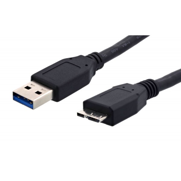 POWERTECH Καλώδιο USB 3.0 σε USB 3.0 Micro-B SuperSpeed, 1.5m, μαύρο