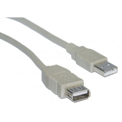 POWERTECH Καλώδιο USB 2.0 σε USB female, 3m, Gray POWERTECH Καλώδιο USB 2.0 σε USB female, 3m, Gray