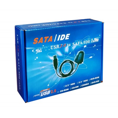 POWERTECH Converter USB 2.0 σε IDE & SATA CAB-U122, με τροφοδοσία, 0.8m POWERTECH Converter USB 2.0 σε IDE & SATA CAB-U122, με τροφοδοσία, 0.8m
